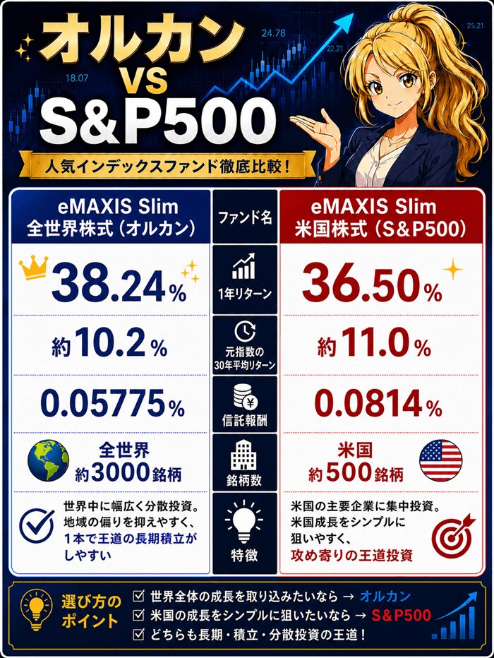 オルカンとS&P500
