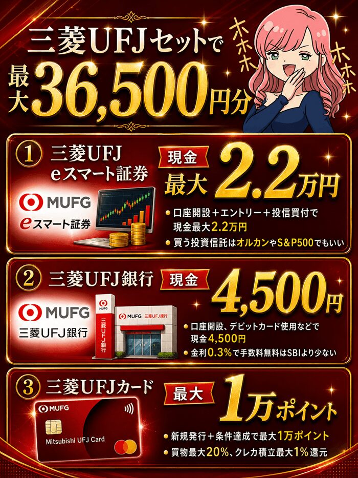 三菱UFJセット