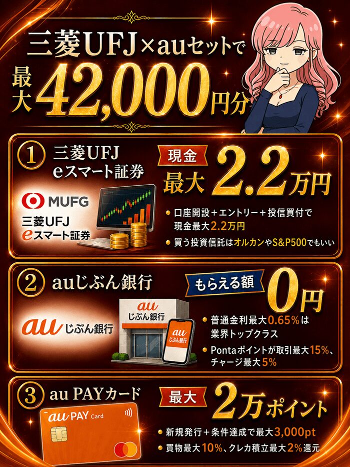 auと三菱セット