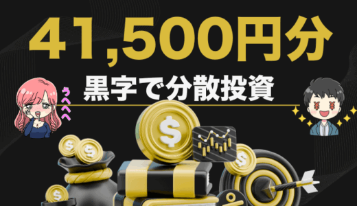 【41,500円分】新NISA積立・高配当株以外に黒字分散投資できる