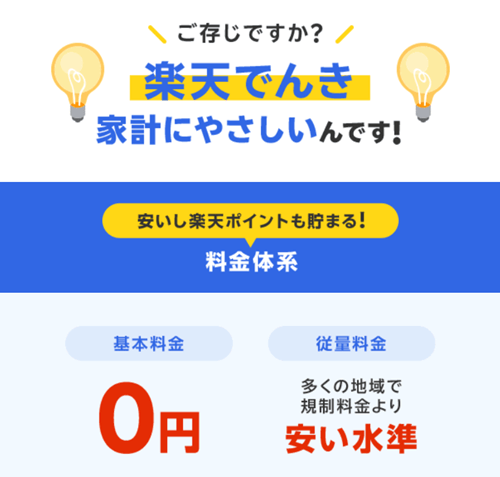 楽天でんきの基本