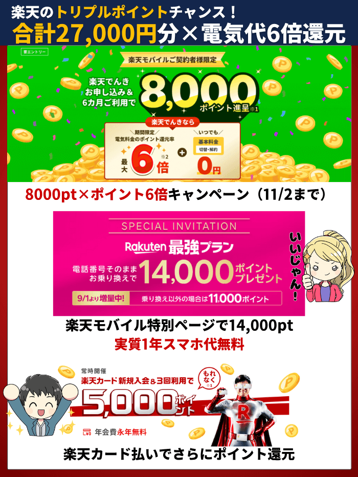 楽天でんき10月