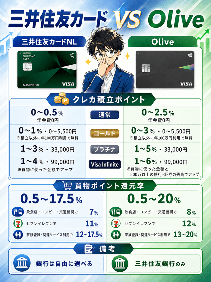 三井住友カードとオリーブ
