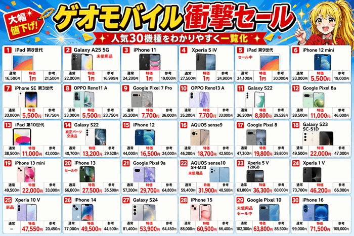 ゲオモバイル2026年8月26日サムネ