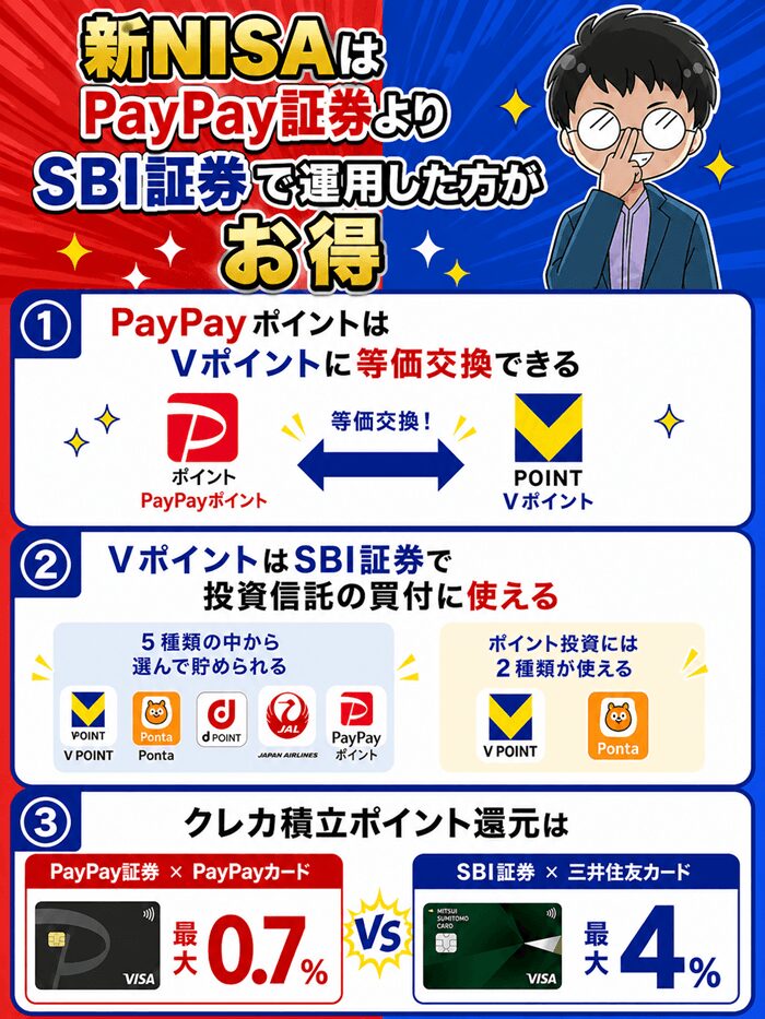 PayPa証券とSBI証券