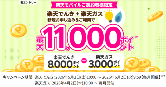 楽天でんき5月