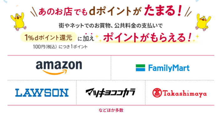 dカードのポイントアップ