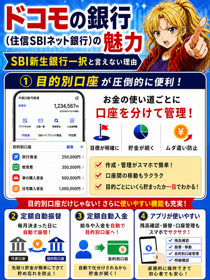 ドコモの銀行の魅力