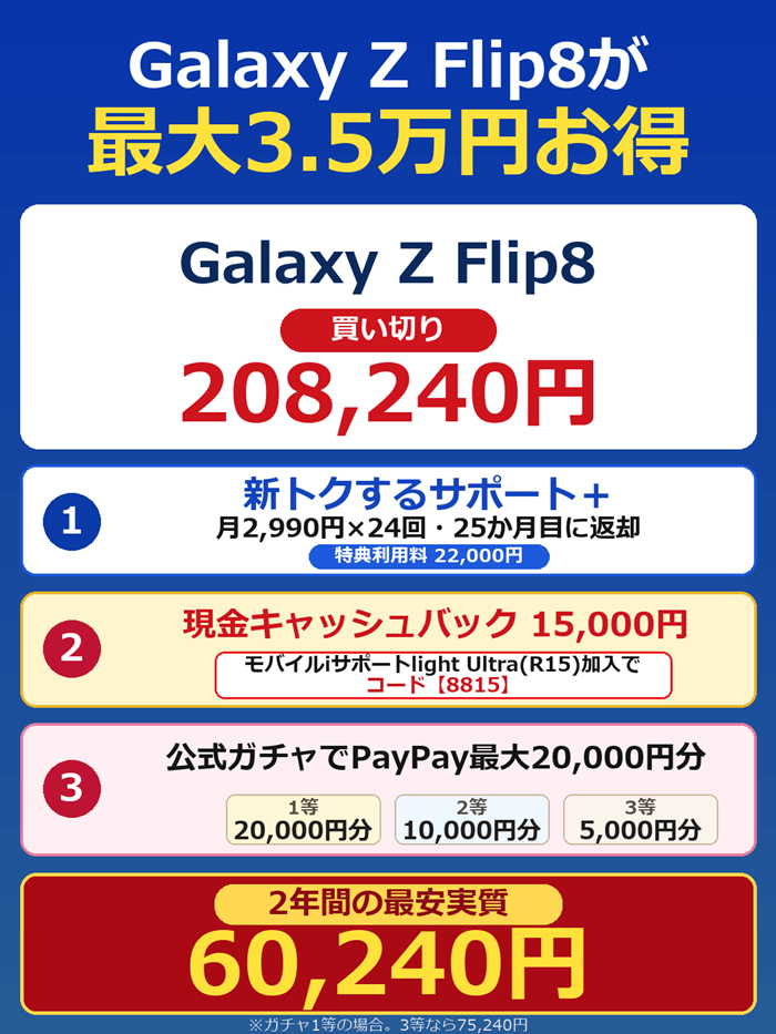 Galaxy Z Flip8の9月5日版