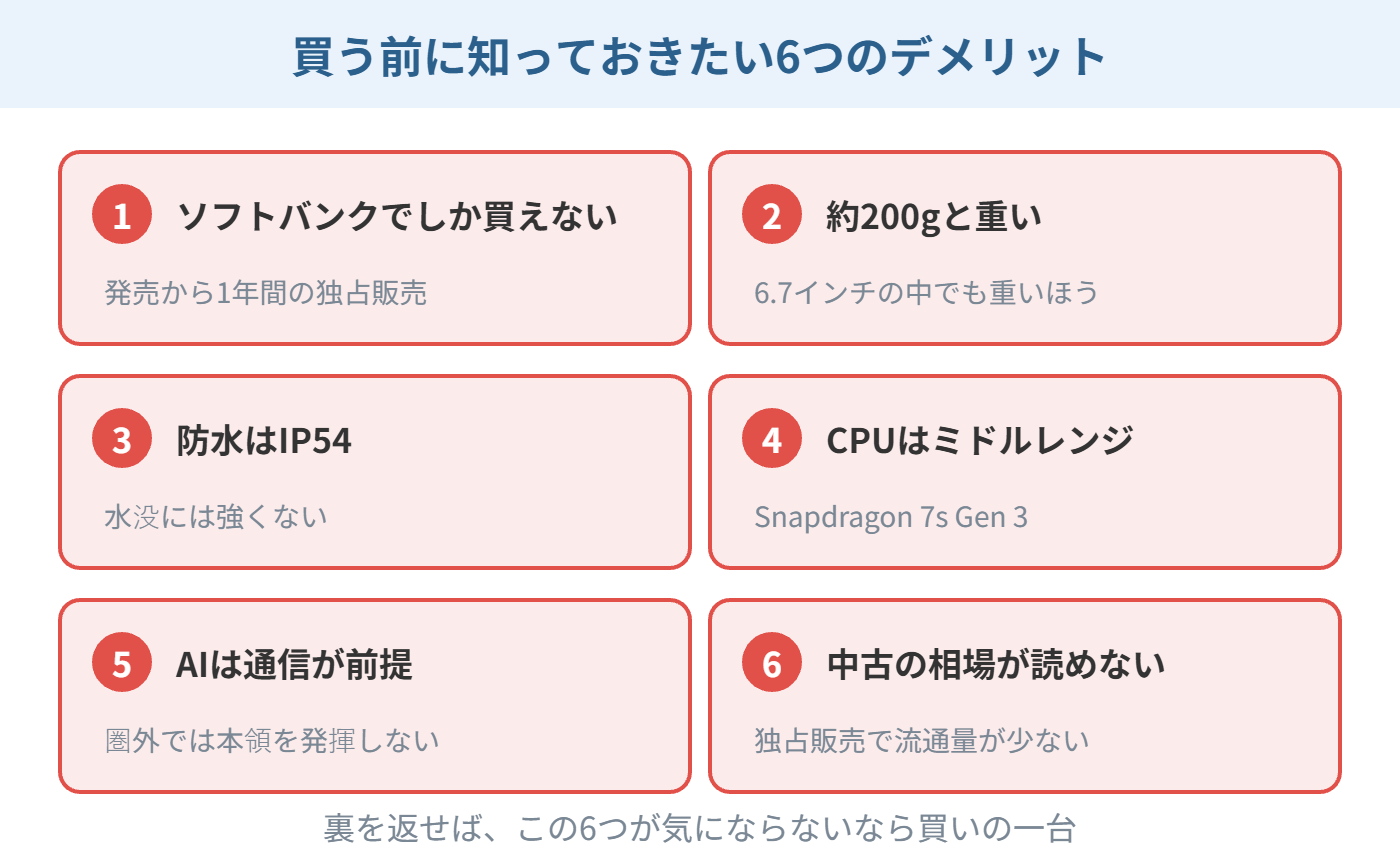 Natural AI Phoneのデメリット6つ
