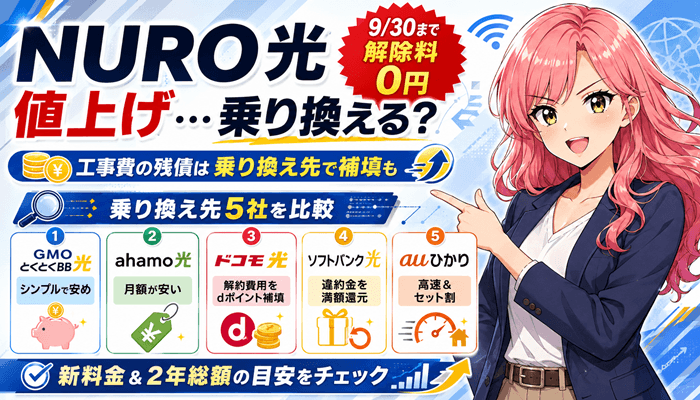 NURO光の値上げサムネ