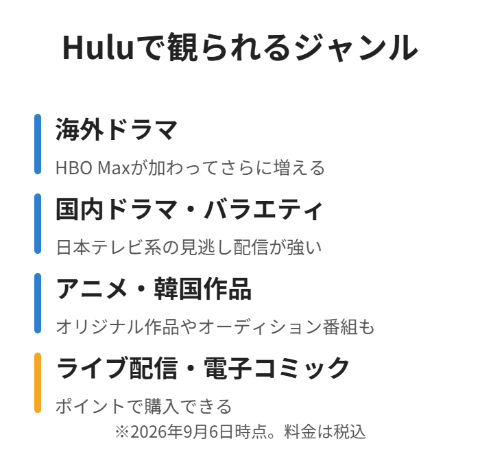 海外ドラマ・国内ドラマ・アニメ・ライブ配信と電子コミック