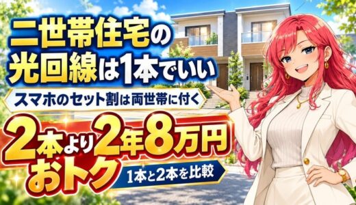 二世帯住宅の光回線は1本でいい｜スマホ割は両世帯に付く
