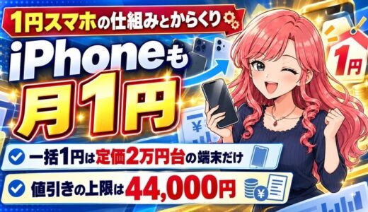 1円スマホの仕組みとからくり｜iPhoneも月1円で使える理由