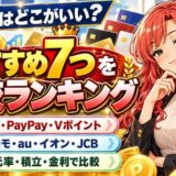経済圏はどこがいい？おすすめ7つを比較ランキング。楽天・PayPay・Vポイント・ドコモ・au・イオン・JCBを還元率・積立・金利で比較