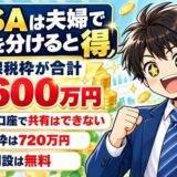 NISAは夫婦で口座を分けると得。非課税枠が合計3,600万円