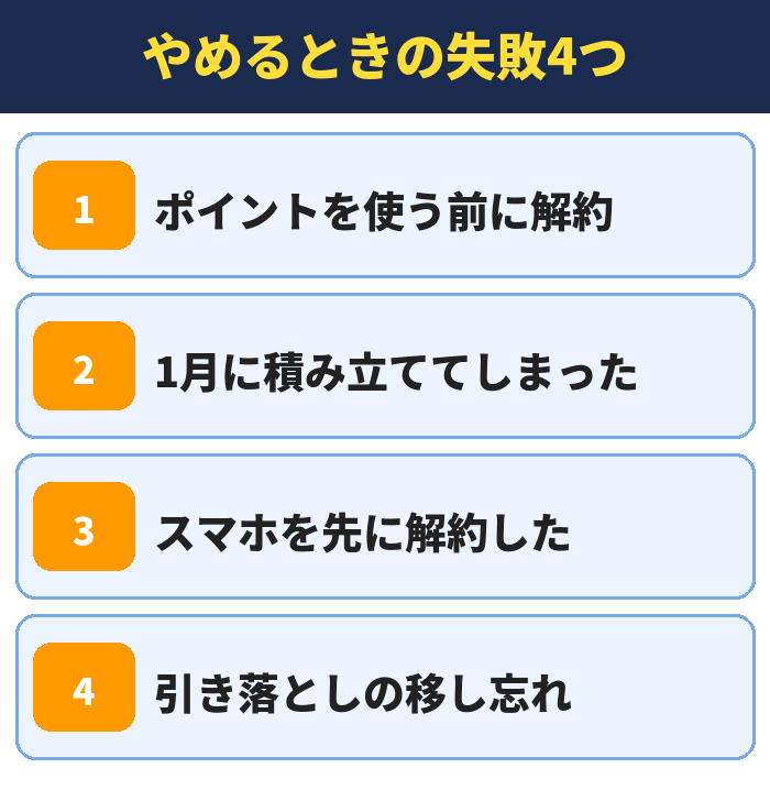 楽天経済圏をやめるときの失敗4つ