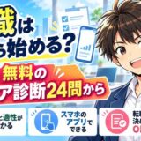 転職は何から始める?最初は無料のキャリア診断24問から(強みと適性が分かる・スマホのアプリでできる・転職するか決めていなくてもOK)